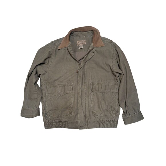 Vintage LL Bean Men’s Medium Green Original Cotton-Lined Field Barn Coat - Picture 1 of 2